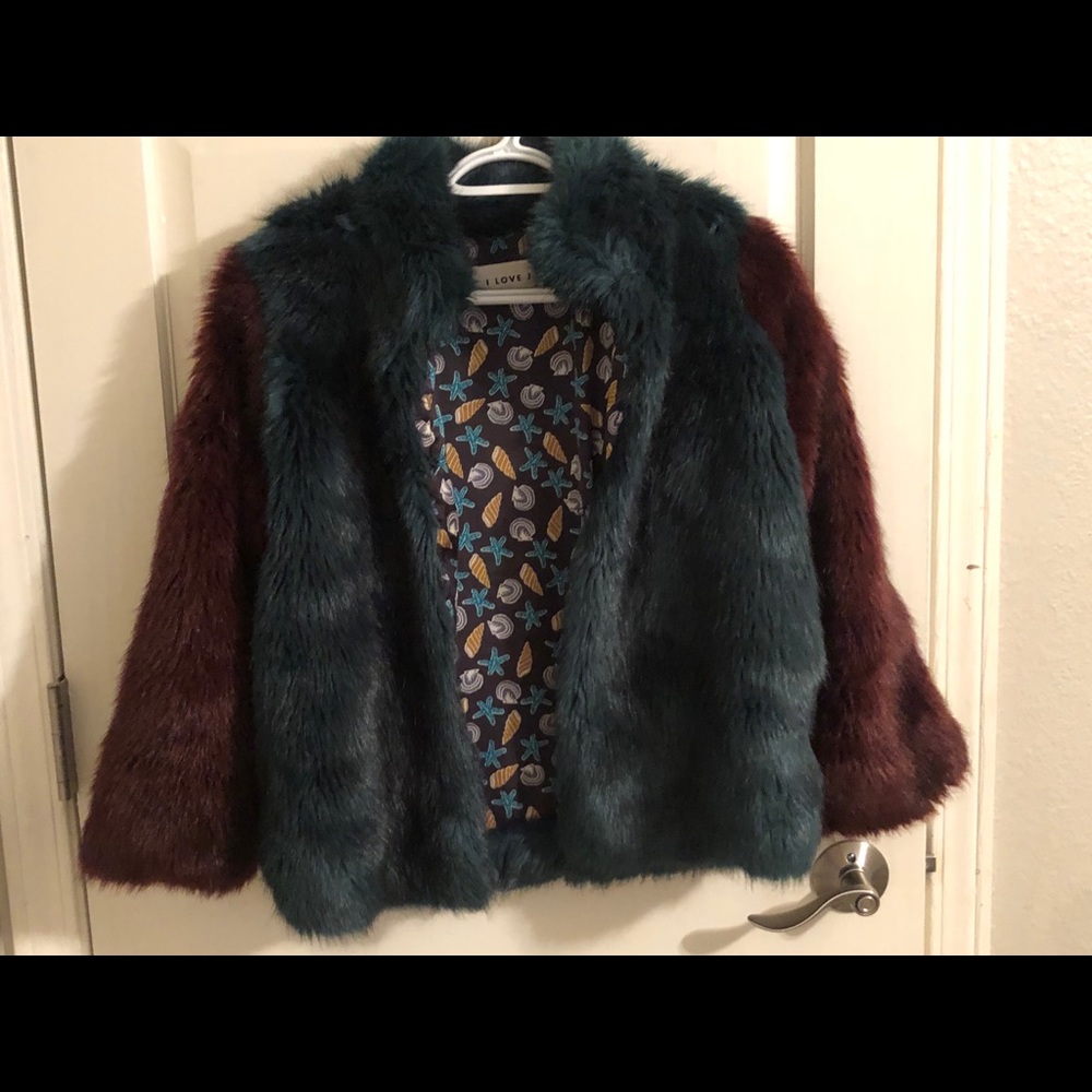 Faux fur coat